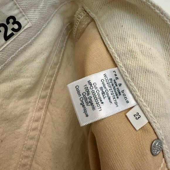 Rag & Bone 90s High-Rise Straight Leg Organic Denim Jeans - Shell - Picture 8 of 8